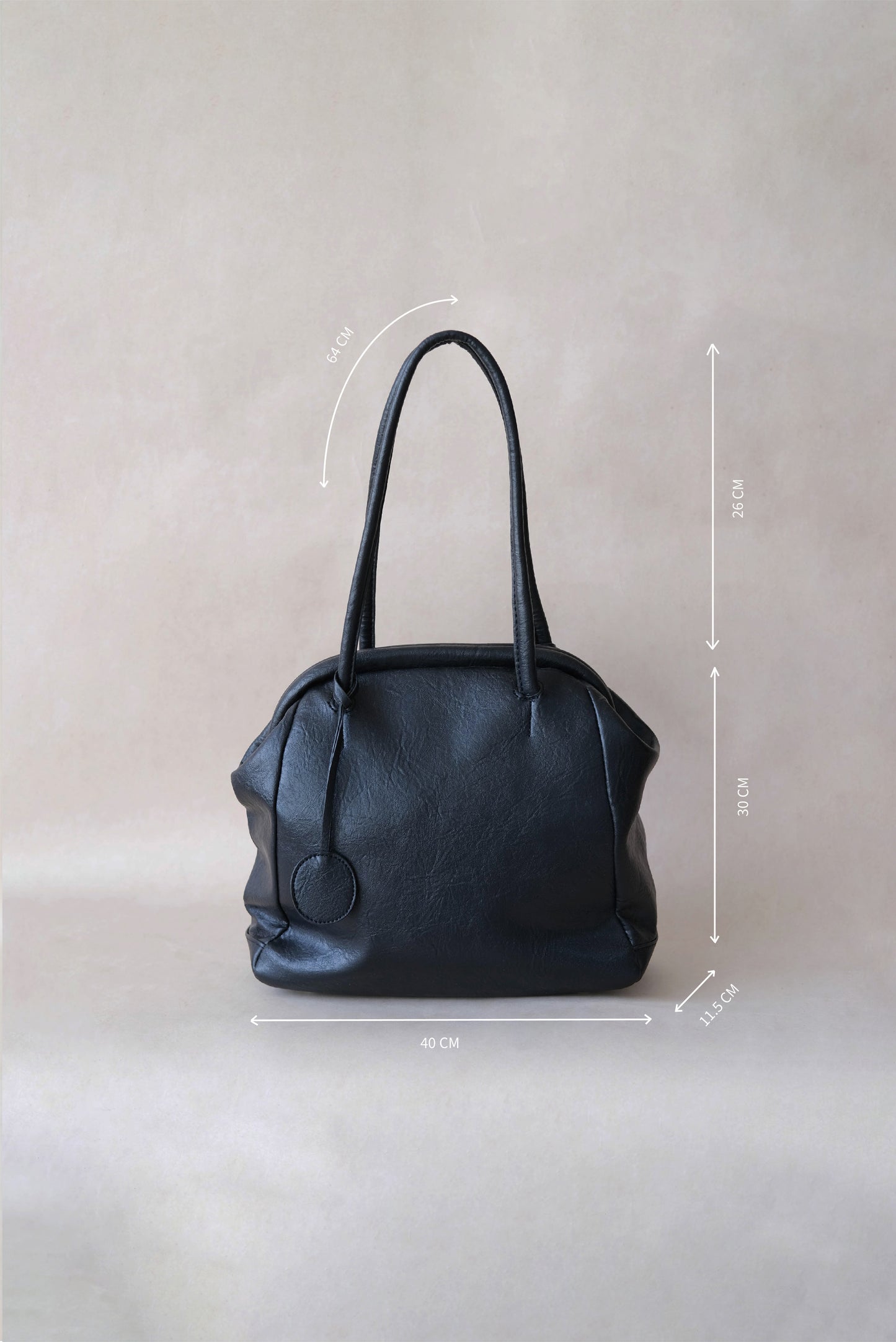 The Isabelle Shell Tote - Classic Black