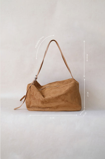 Urban Classic Suede Weekender - Chestnut
