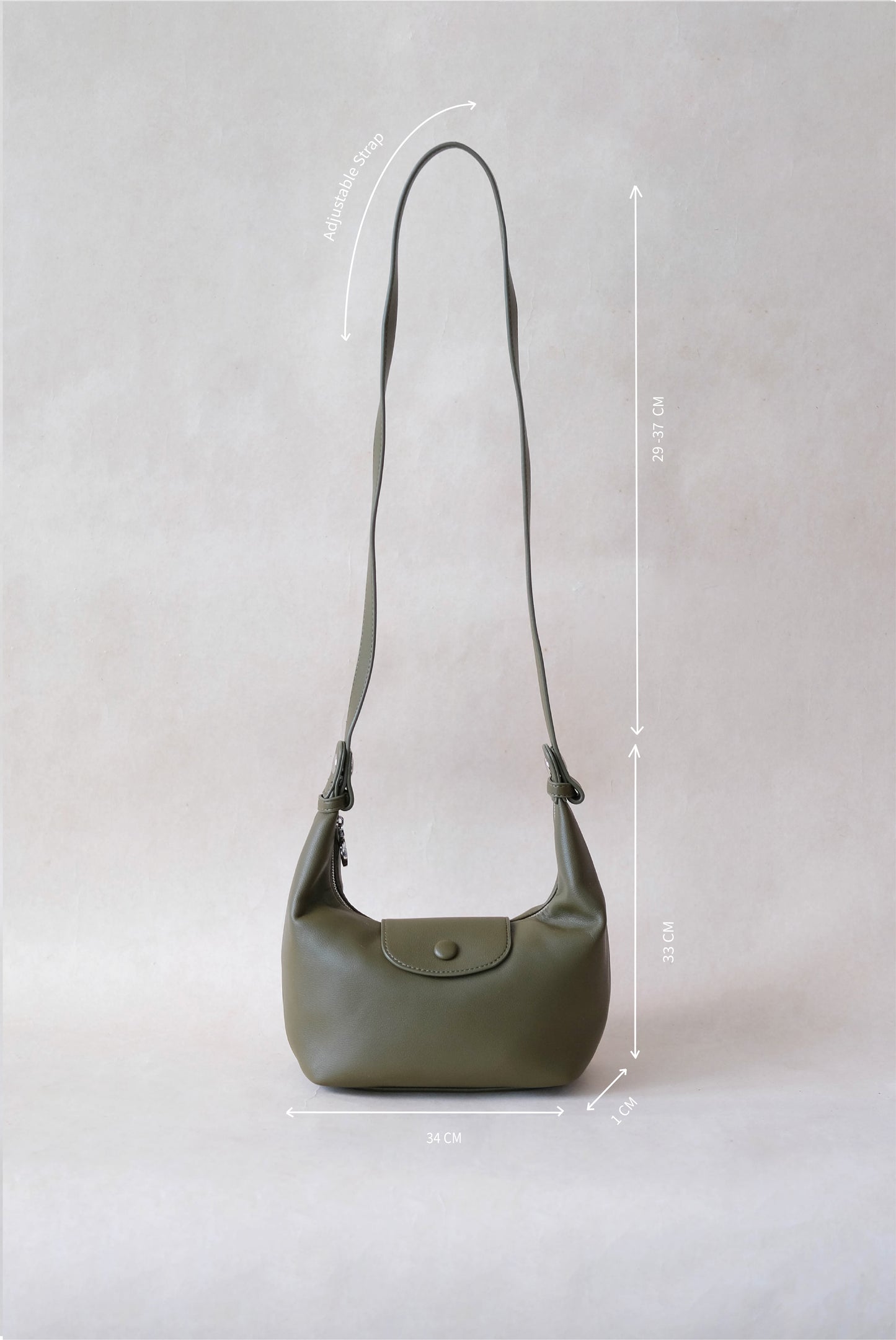 The Aurelia Satchel - Navy Green