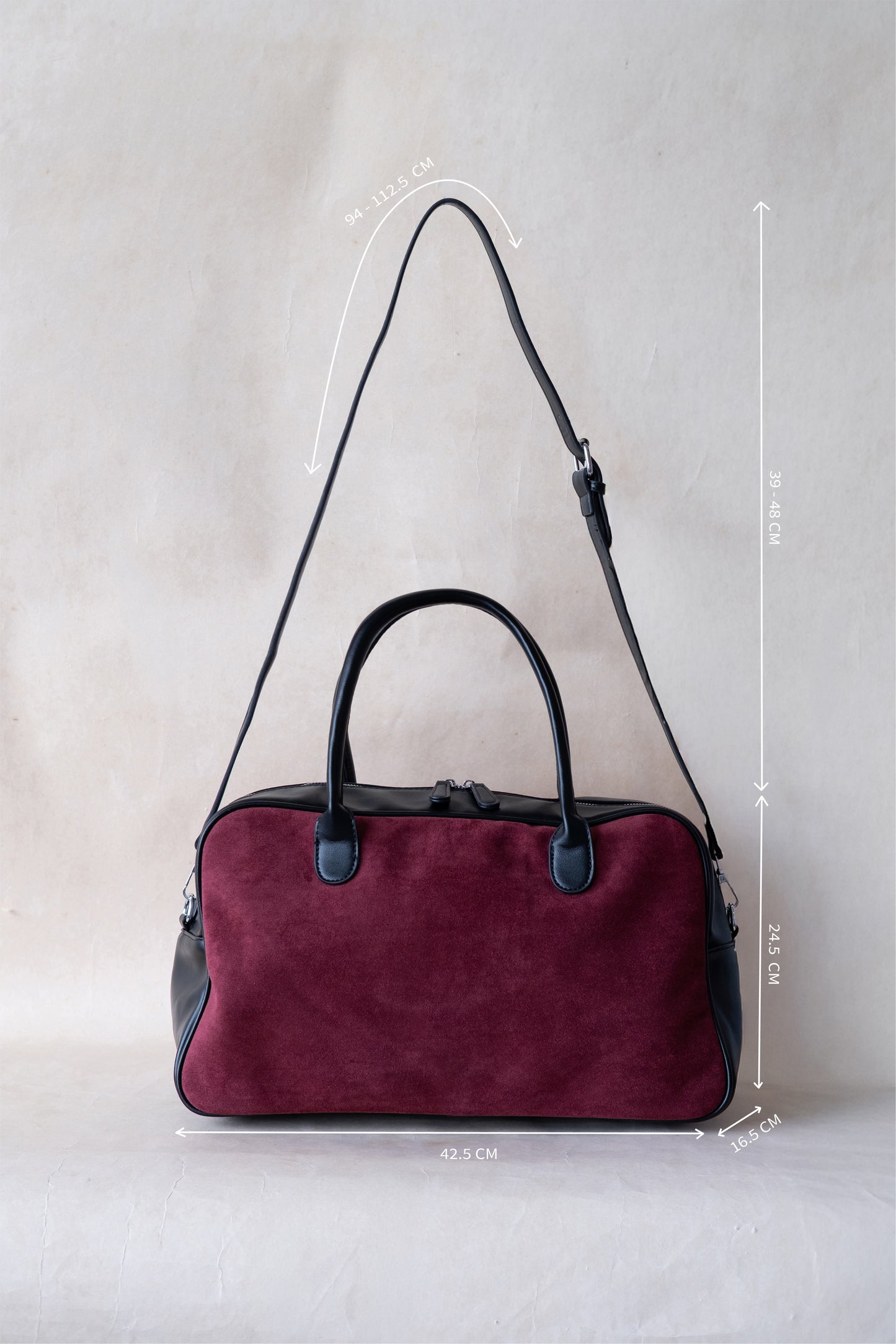 The Atelier Soft Tote - Wine Red