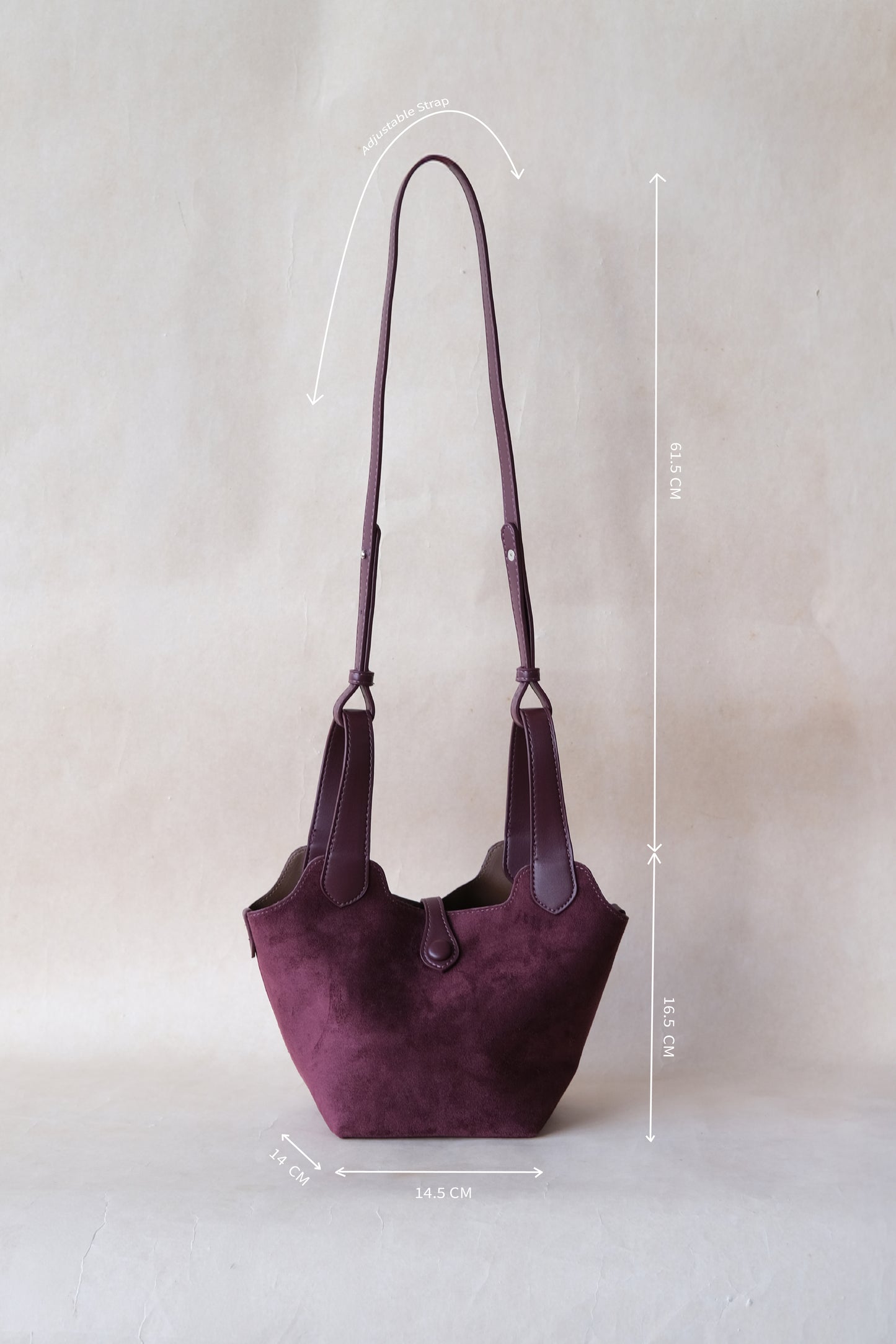 Époque Bucket Bag - Reddish Purple