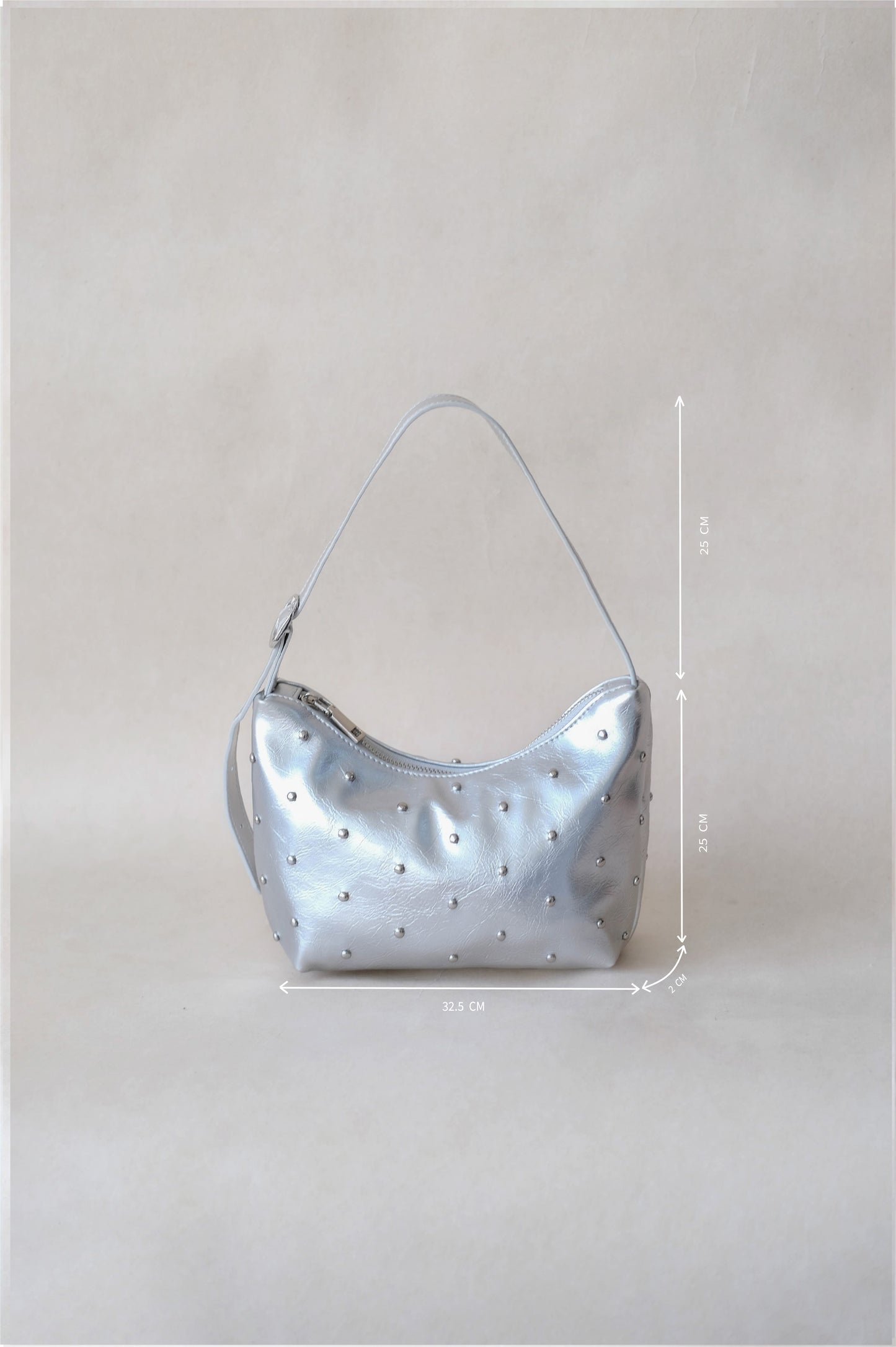 Amara Shine Bag - Silver