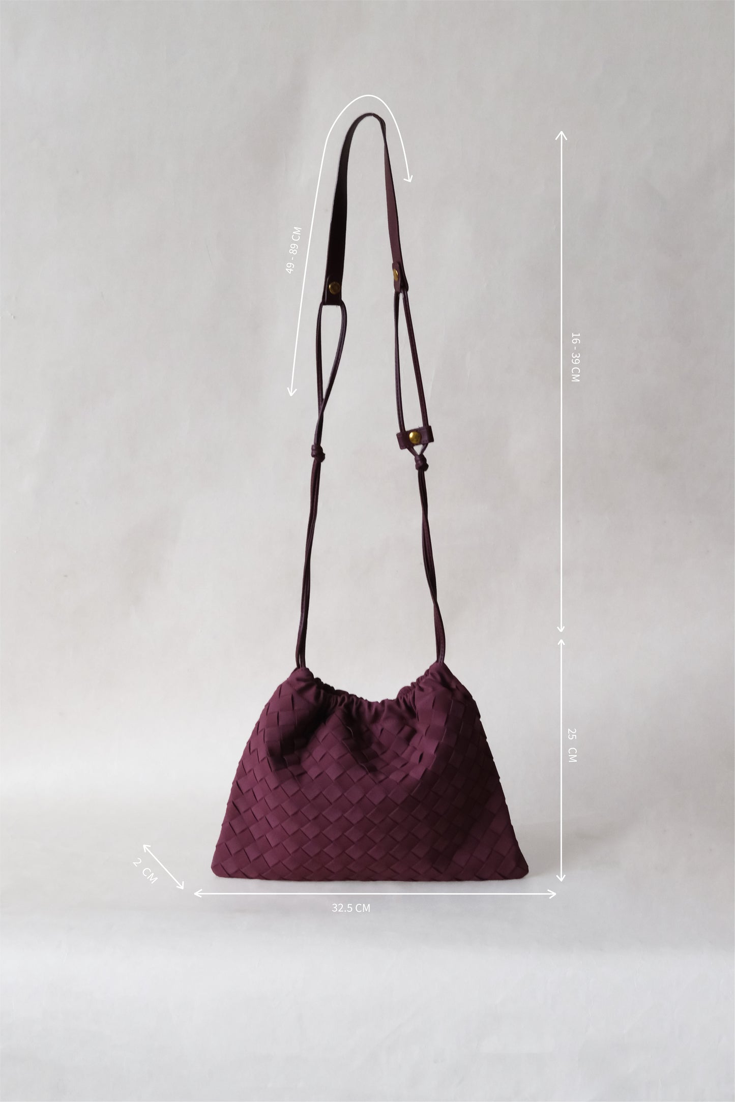 Artisan Cloud Satchel - Bordeaux Red