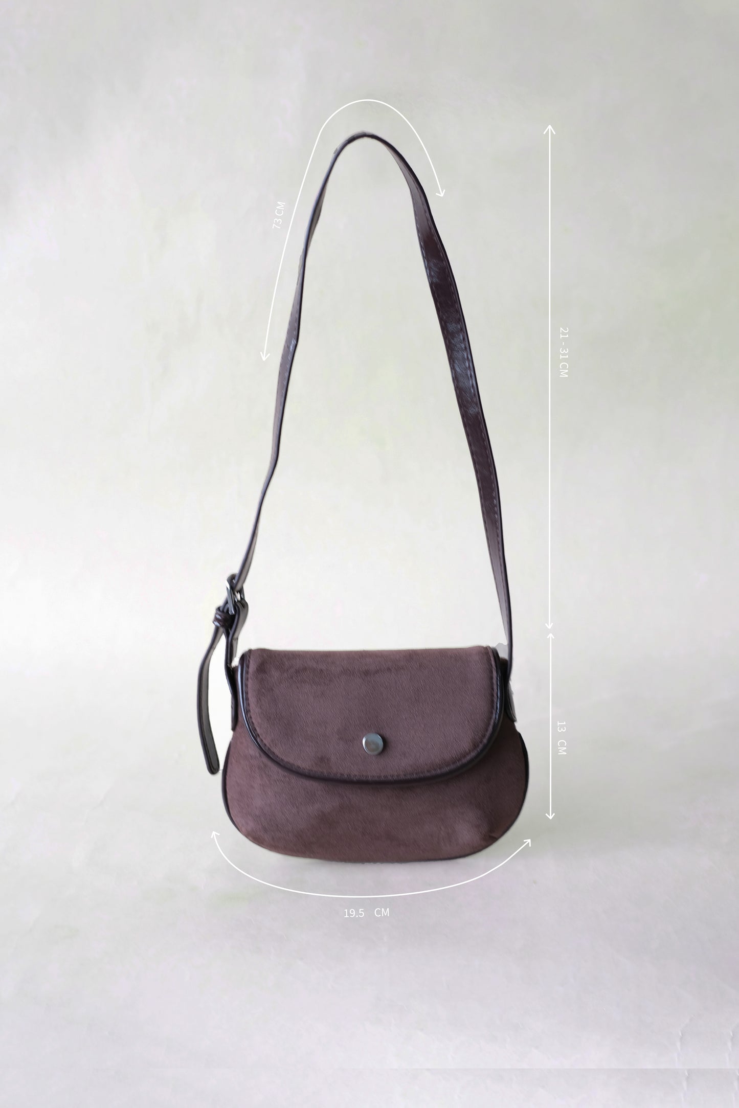 Classic Saddle Underarm Bag - Coffee