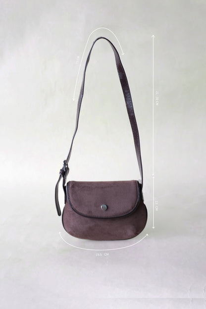 Classic Saddle Underarm Bag - Coffee