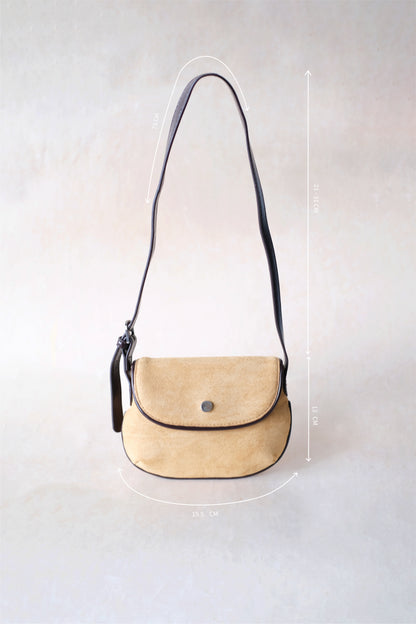 Classic Saddle Underarm Bag - Almond