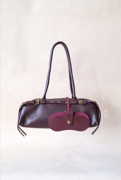 Aurora Classic Dome Bag - Wine Red