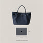 Élan Belted Canvas Tote - Black