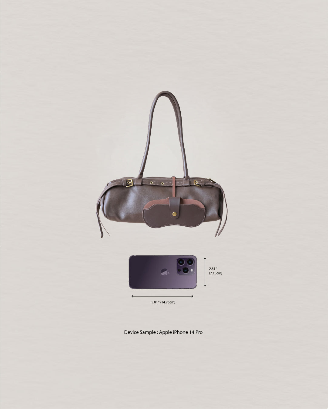 Aurora Classic Dome Bag-Brown