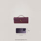 Artisan Crafted Flap Bag - Wine Red