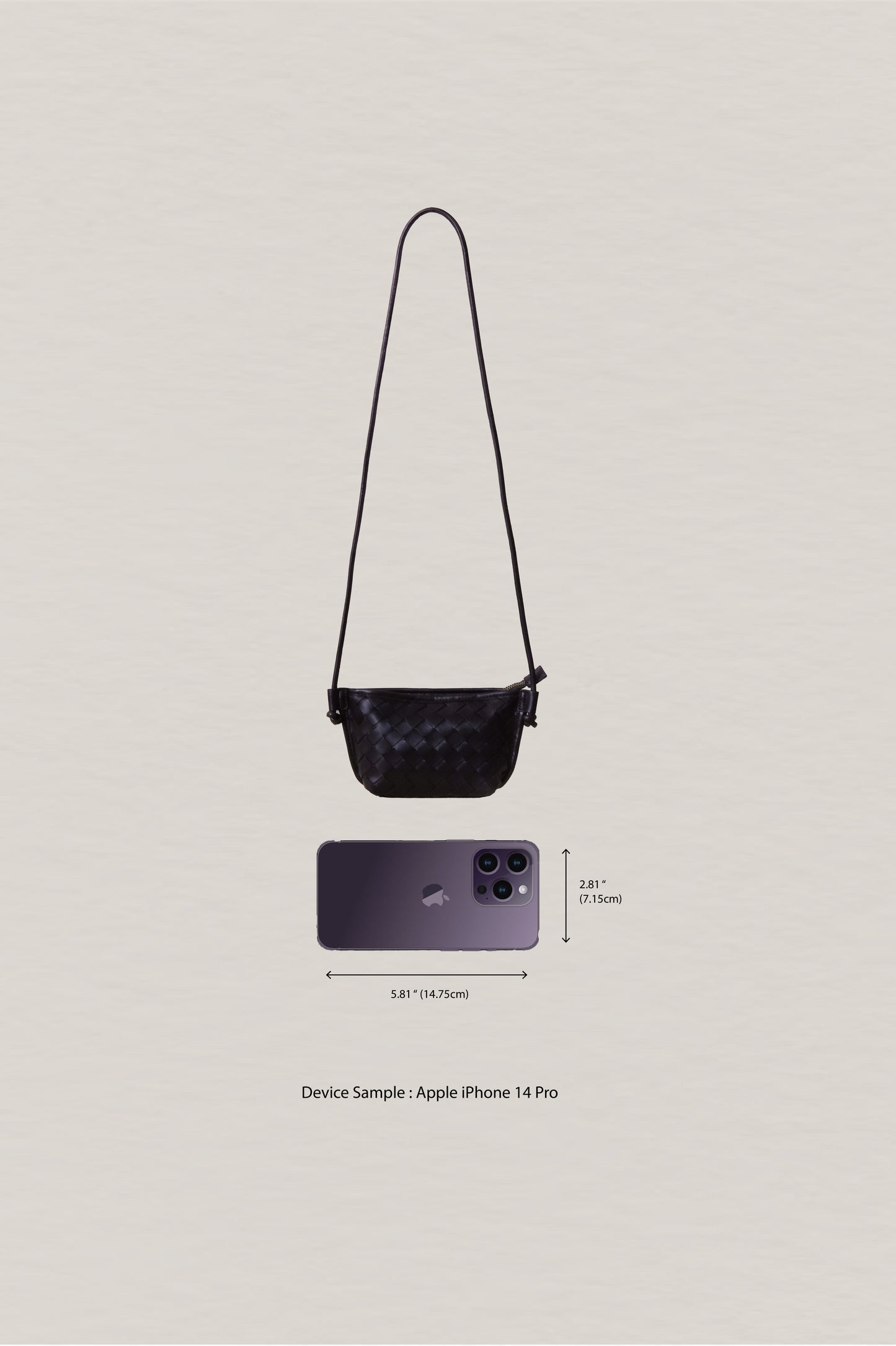 Mini Artisan Satchel - Shinny Black Currant