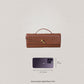 Artisan Crafted Flap Bag - Shinny Chestnut