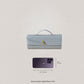 Artisan Crafted Flap Bag - Agate Grey