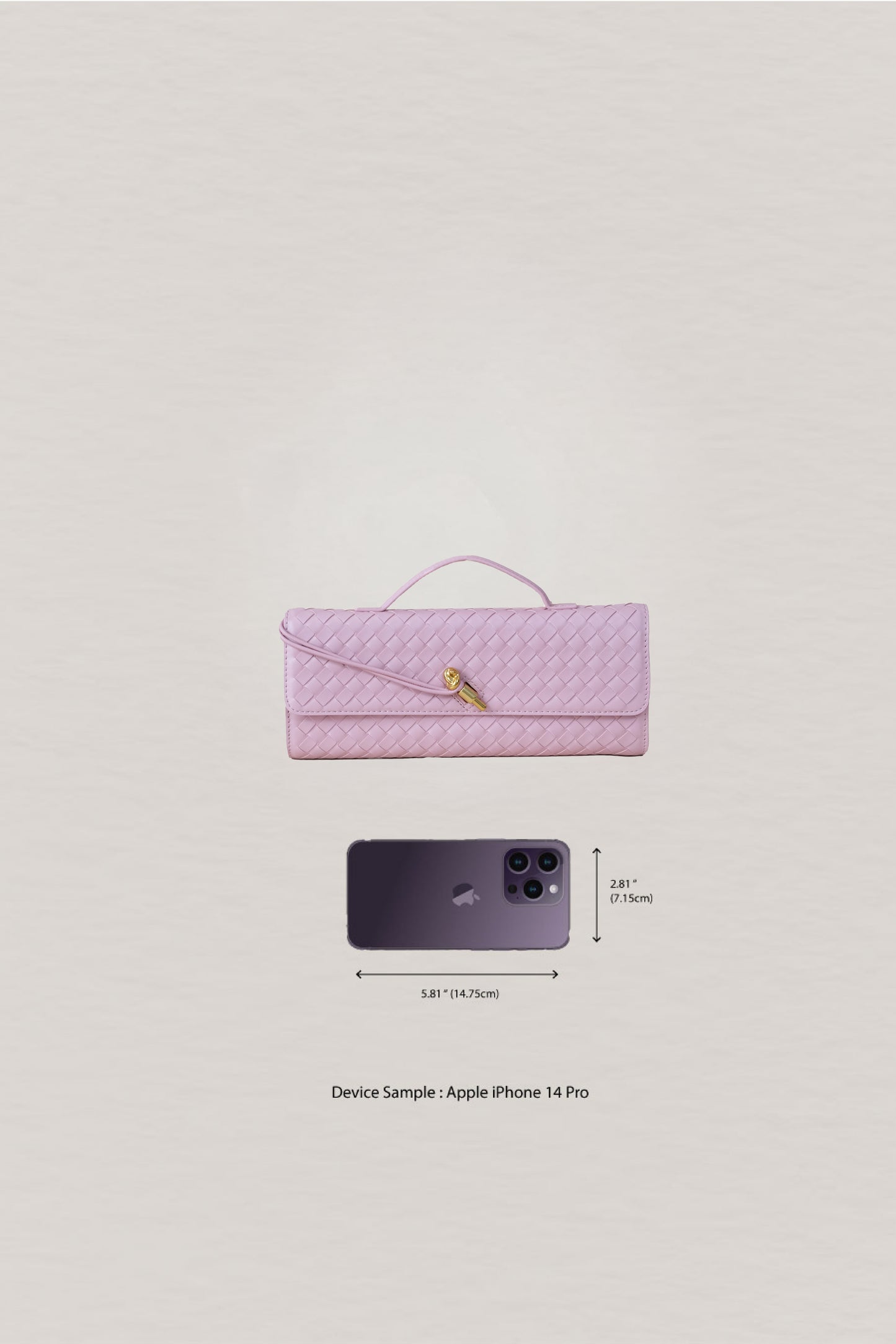 Artisan Crafted Flap Bag - Lotus Pink