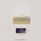 Artisan Crafted Flap Bag - Shinny gold