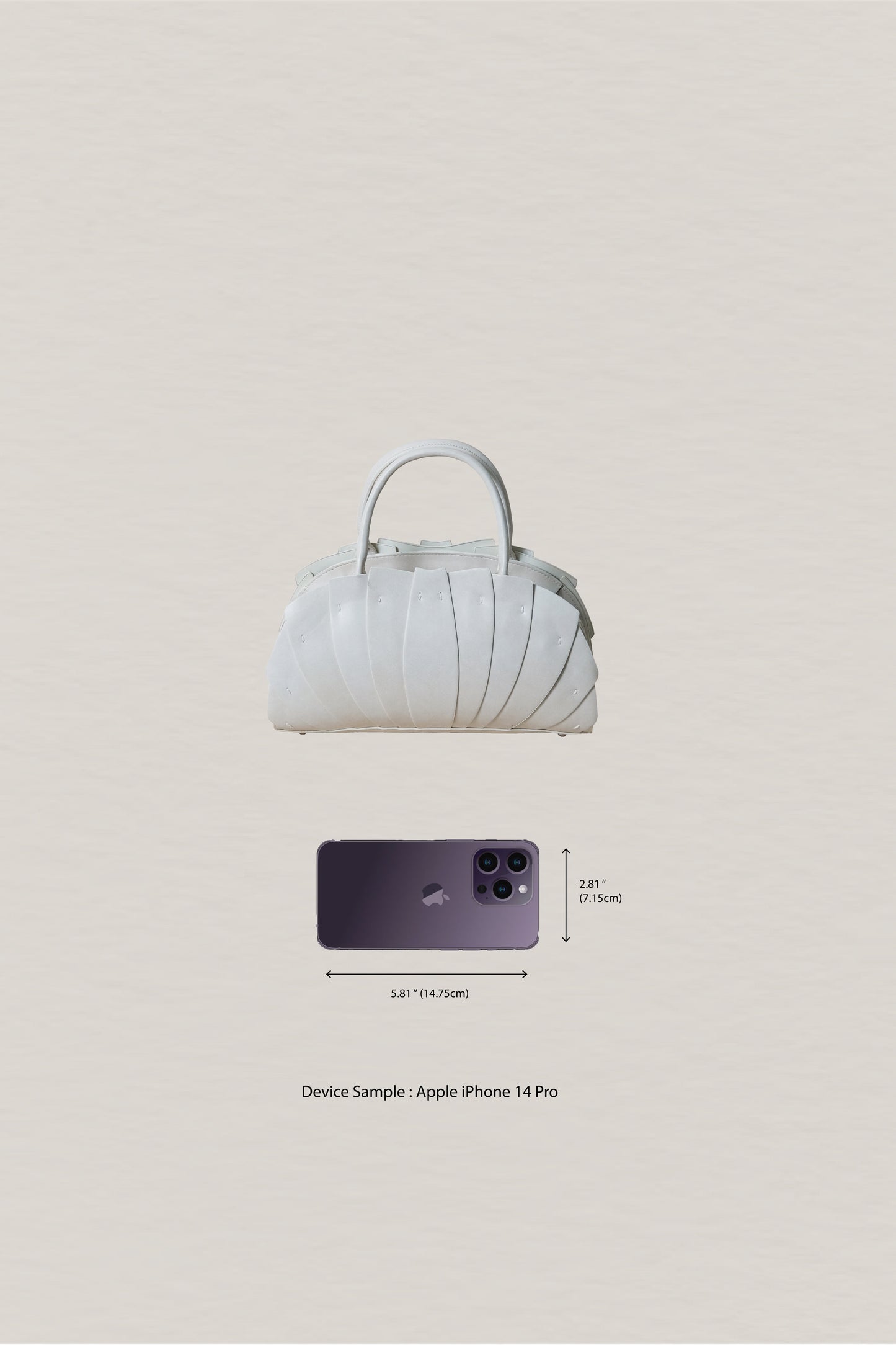 Artisan Lotus Grace Bag - White