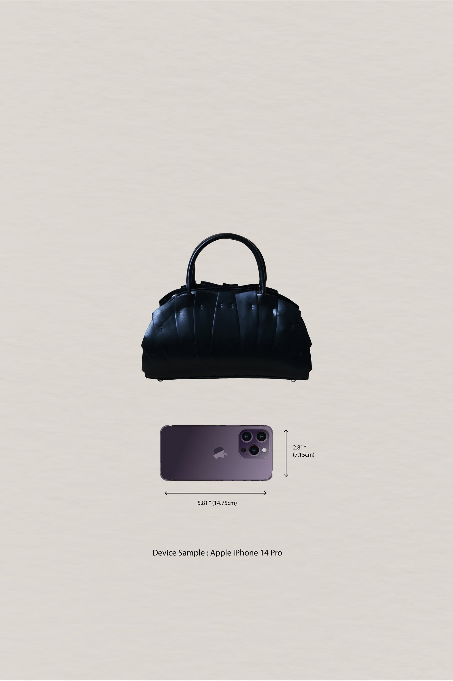 Artisan Lotus Grace Bag - Classic Black
