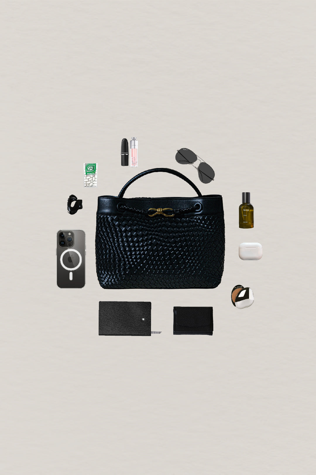 Large Artisan Grace Nouveau Tote – Shinny Black
