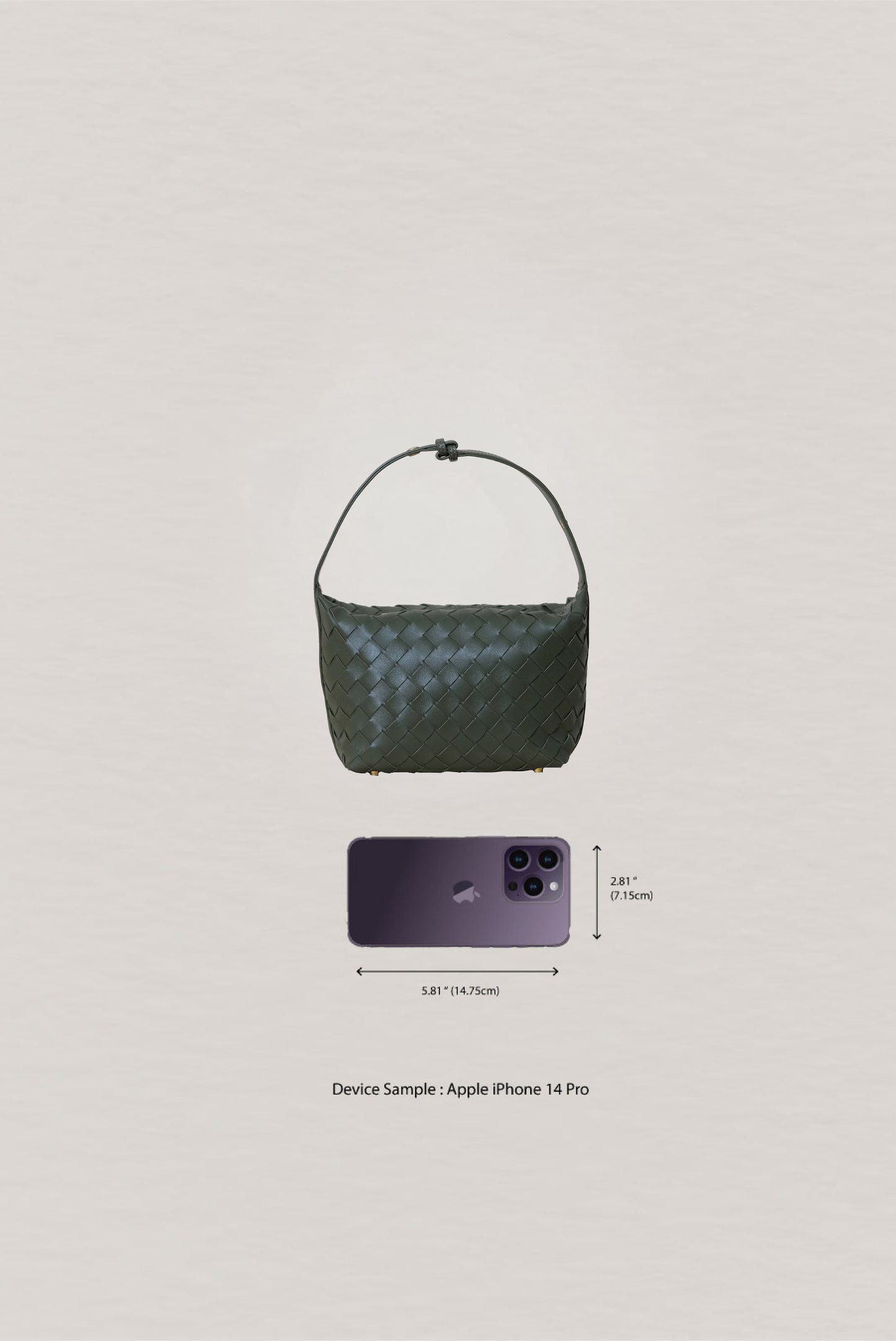 The Artisan Bag - Shinny Olive Green