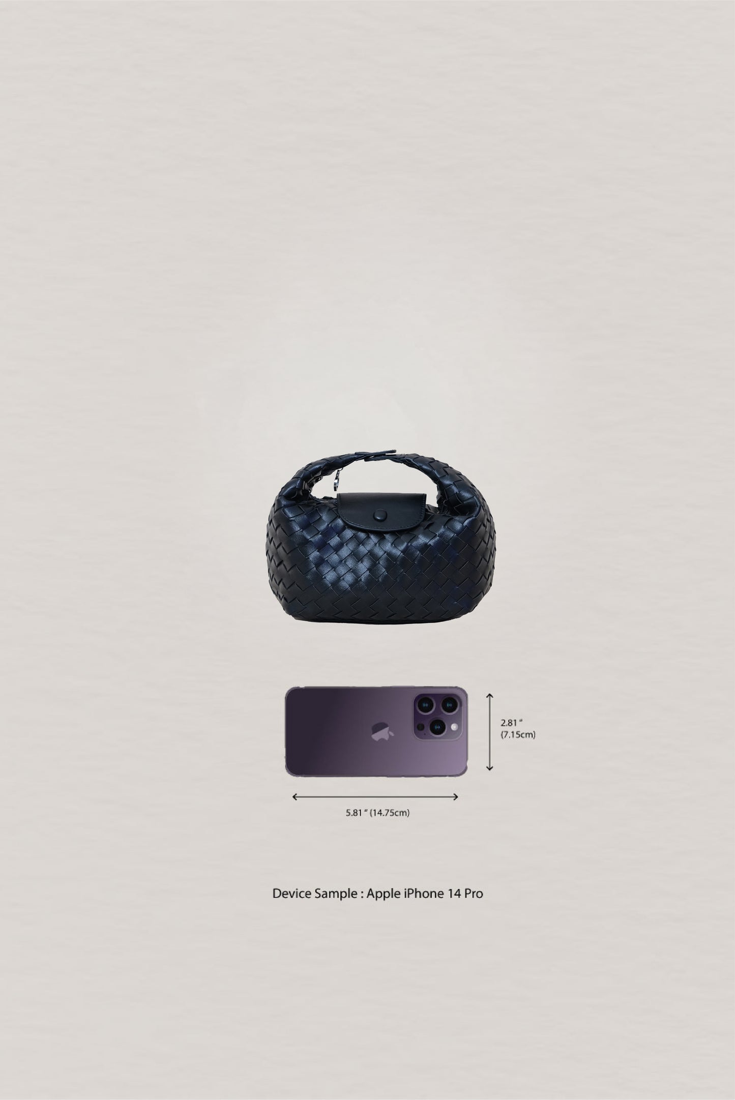 Artisan Aurelia Crescent Bag - Shinny Black
