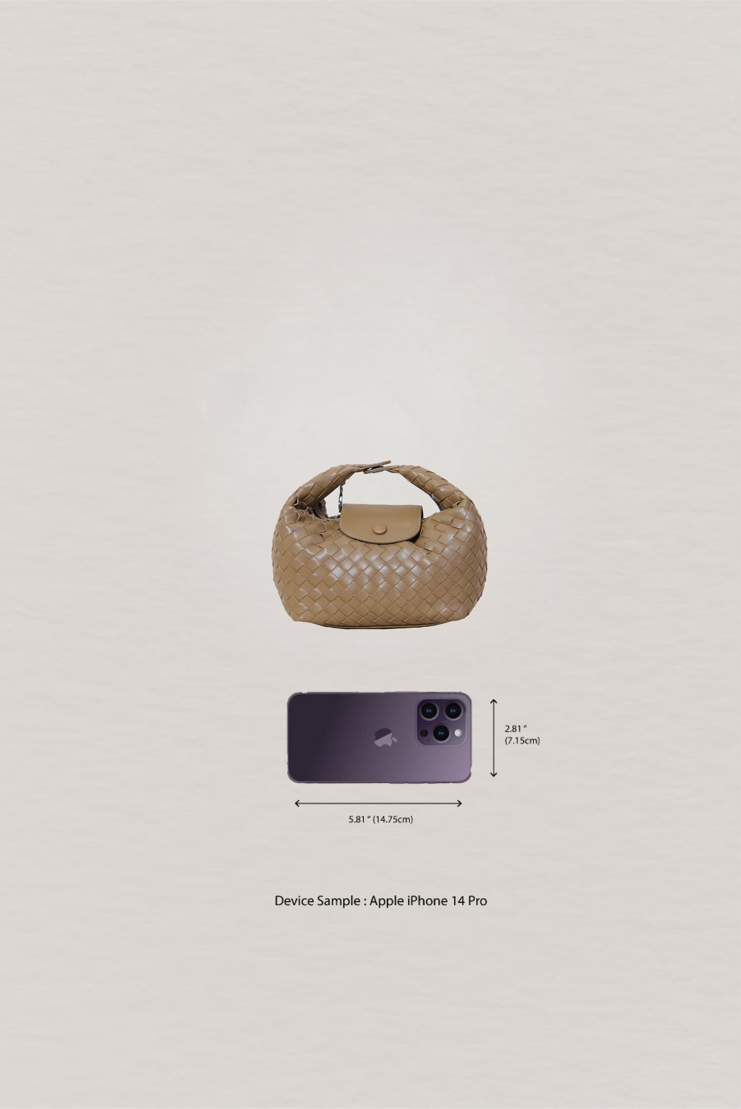Artisan Aurelia Crescent Bag - Khaki