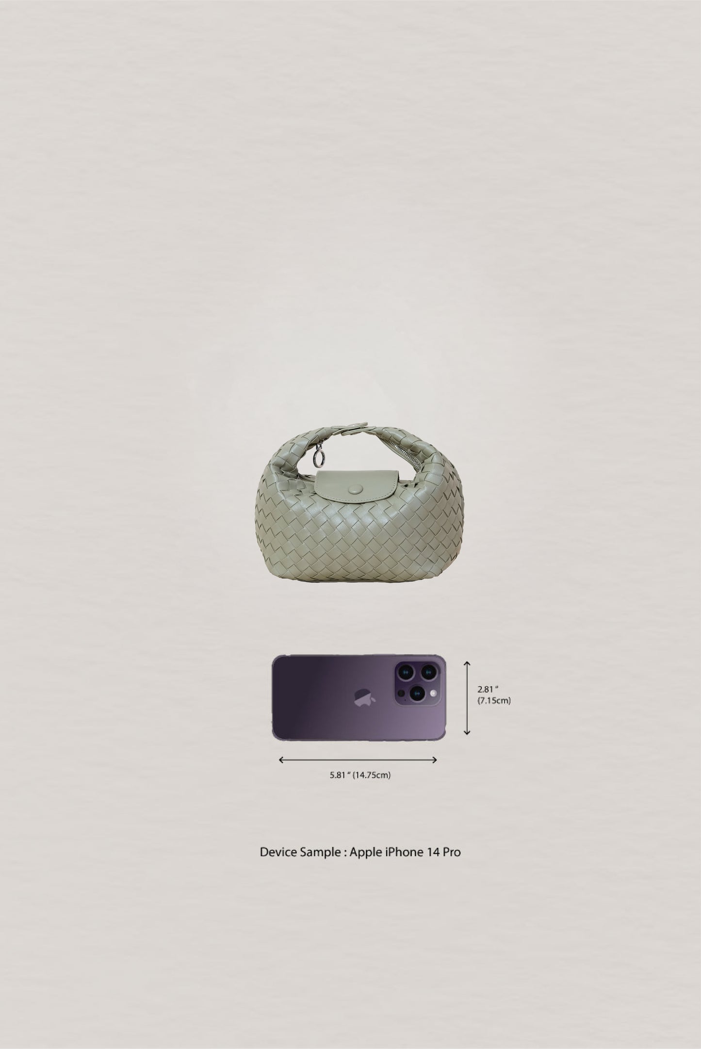 Artisan Aurelia Crescent Bag - Mineral Green