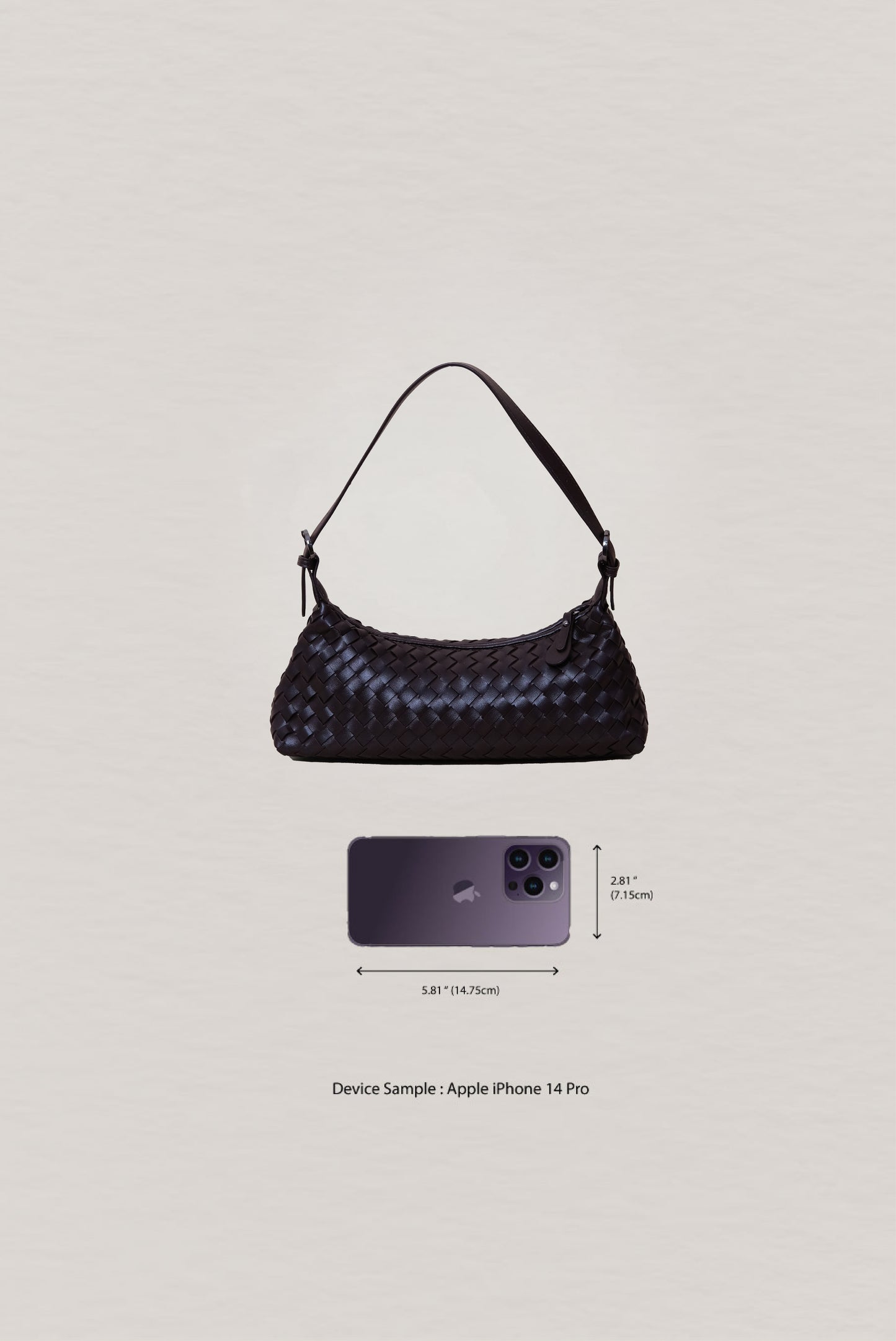 Maison Artisan Colette Baguette Bag - Black Currant