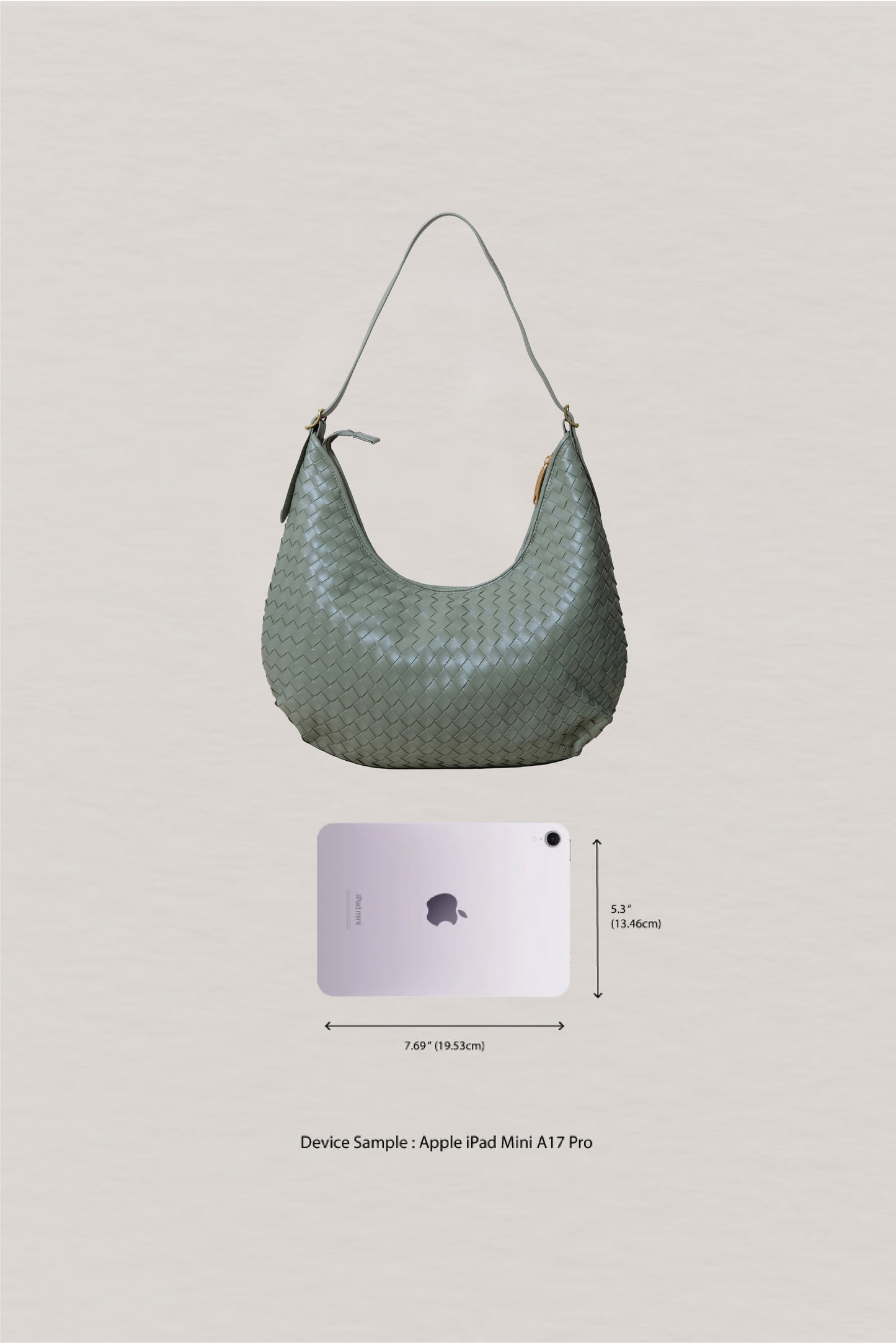 Artisan Classic Moon Bag - Mineral Green