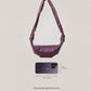 Artisan Classic Crescent Bag - Wine Red