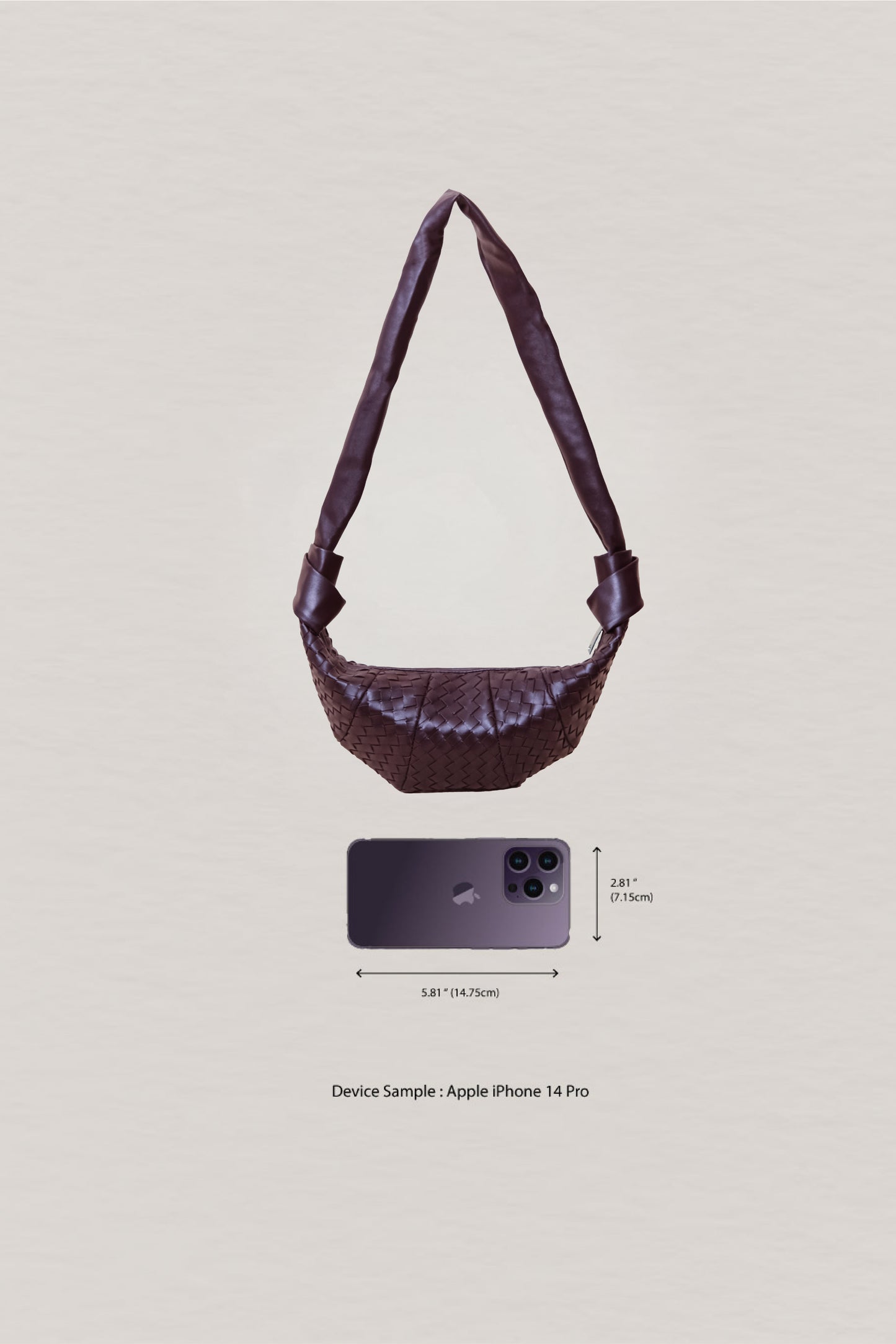 Artisan Classic Crescent Bag - Black Currant