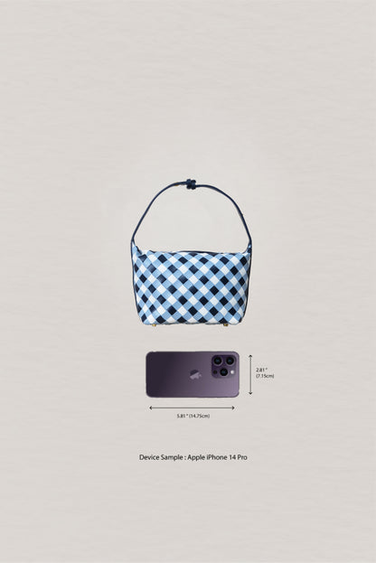 The Artisan Bag - Blue & White Gingham