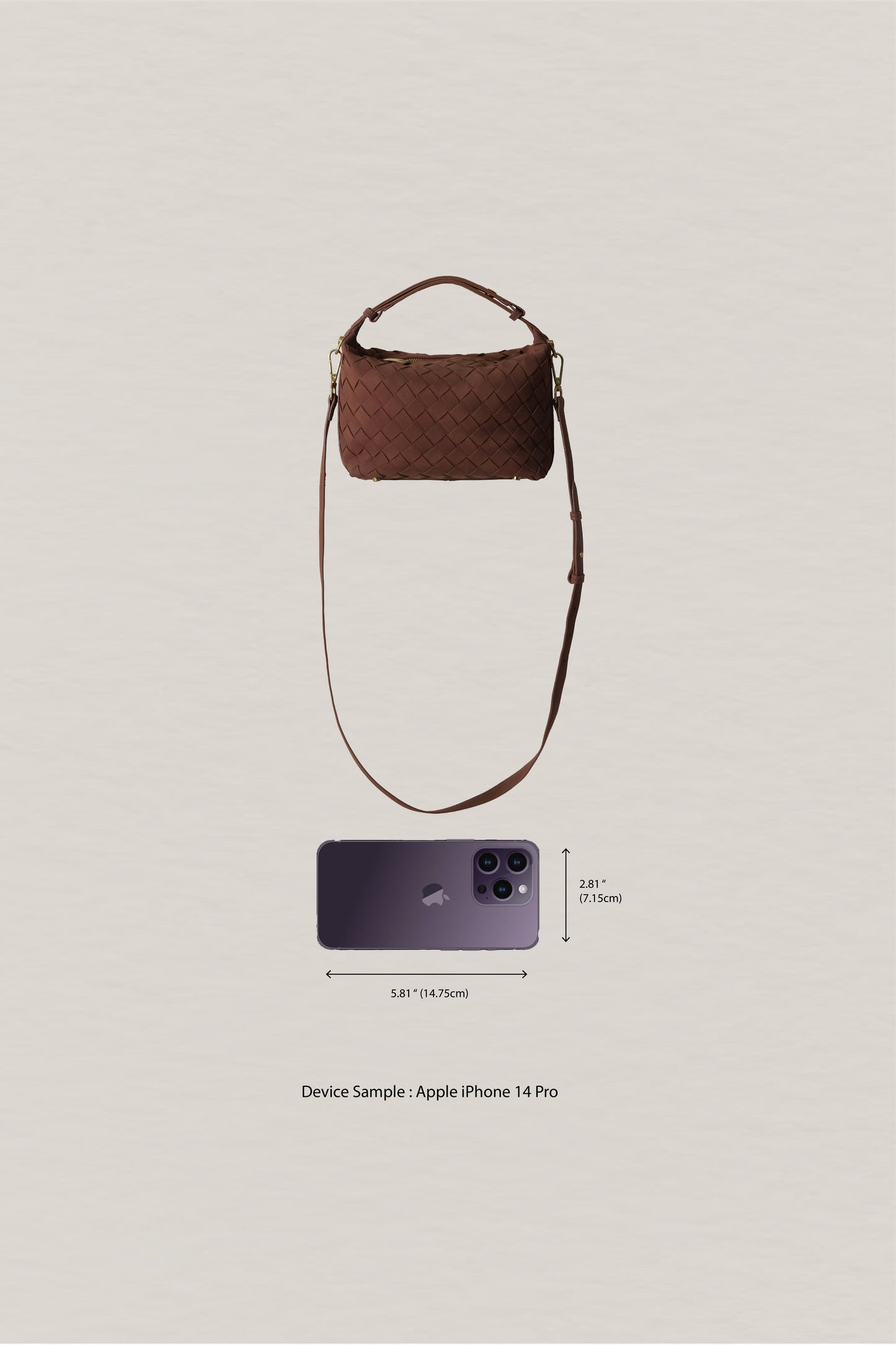 Artisan Velour Bag - Chestnut (Small)