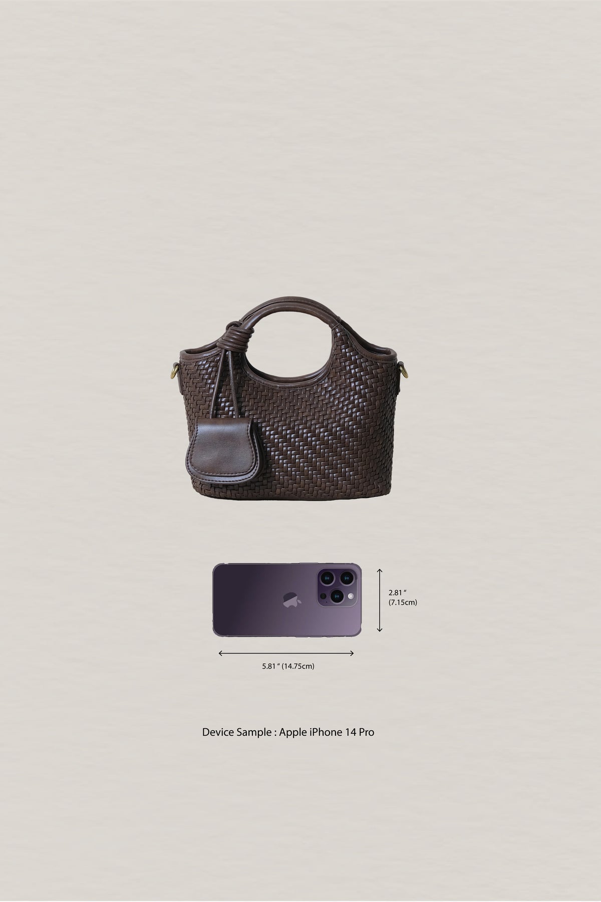 Artisan Sophia Basket Bag - Chestnut Brown