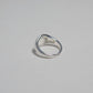 Geometric Circle Ring in Sterling Silver