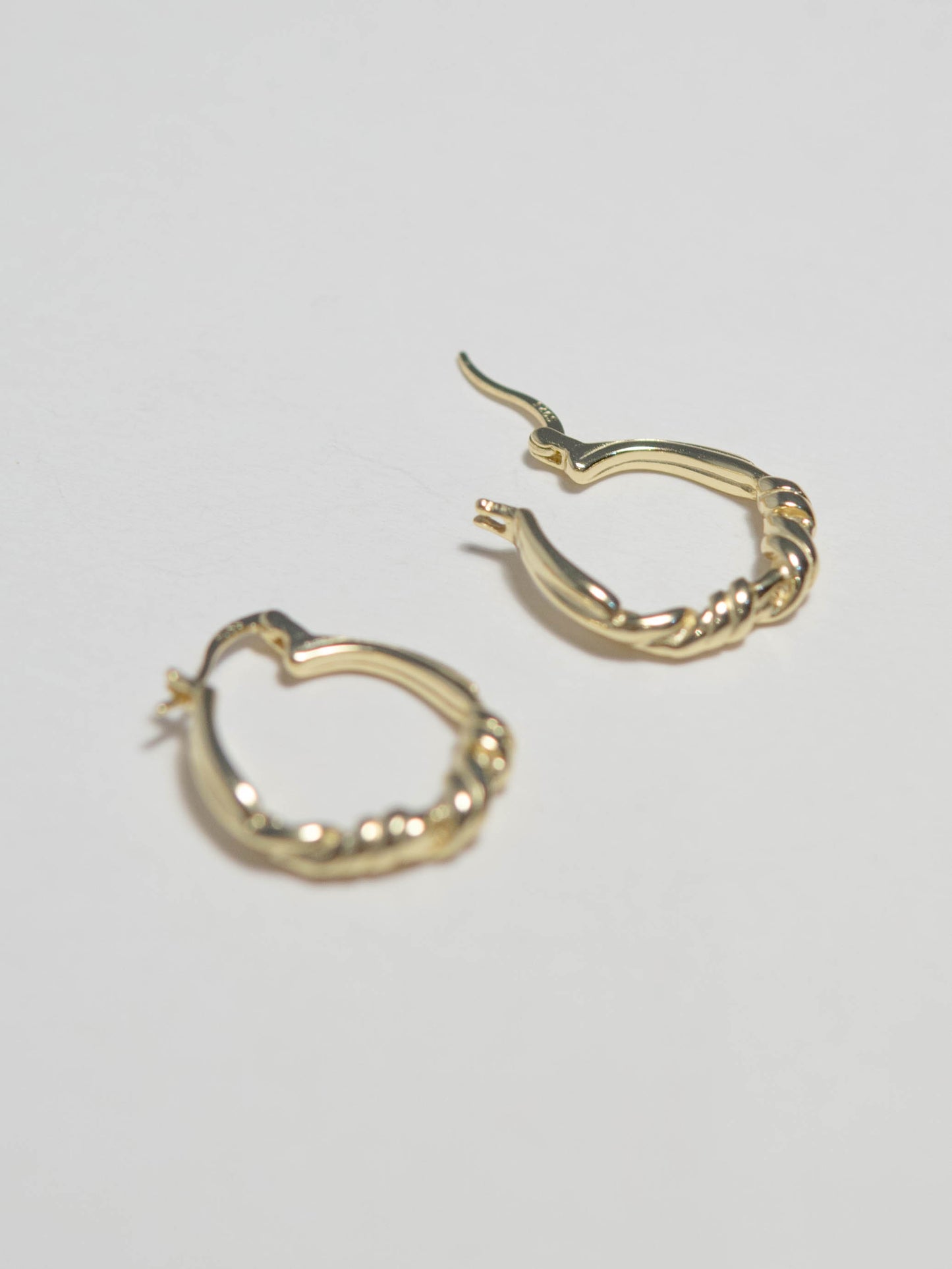 French style knotted earrings in Sterling Silver