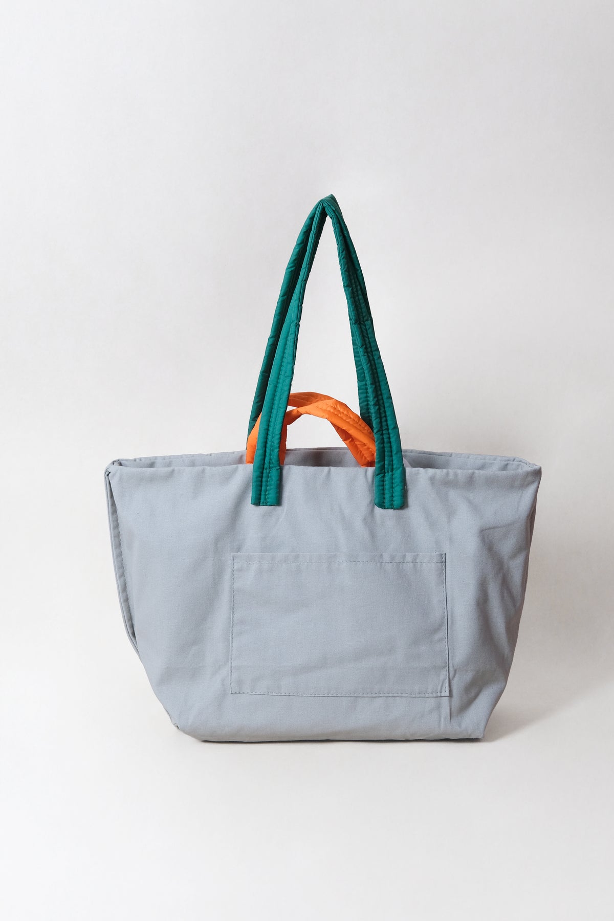 Marlow Canvas Tote - Green + Grey