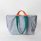 Marlow Canvas Tote - Green + Grey