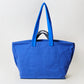 Marlow Canvas Tote - Blue + Oat Latte