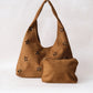 Chic Minimalist Shoulder Tote - Brown
