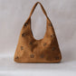 Chic Minimalist Shoulder Tote - Brown
