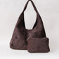 Chic Minimalist Shoulder Tote - Coffee