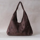 Chic Minimalist Shoulder Tote - Coffee