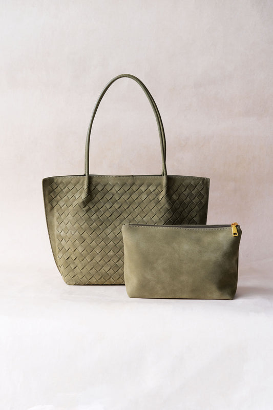 The Artisan Grande Tote - Olive Green