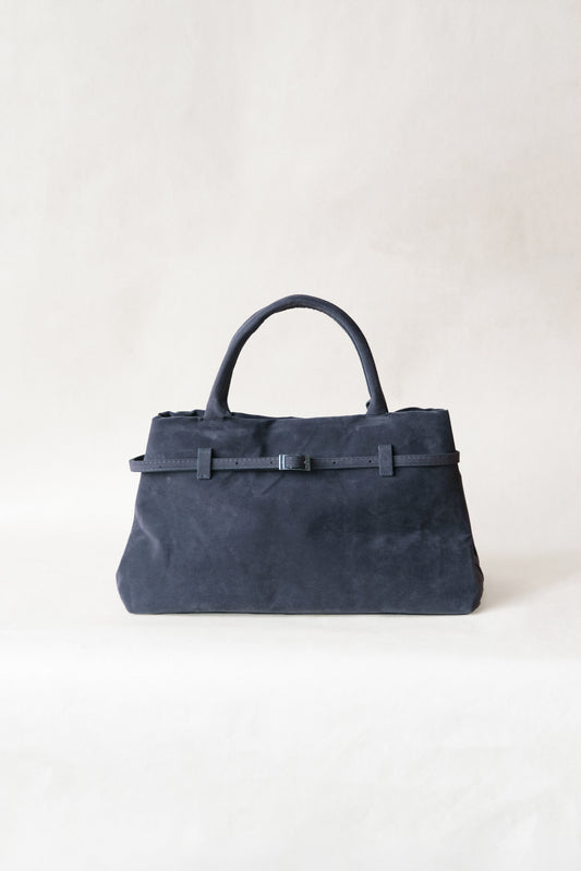 The Elegant Suede Bag In Grey