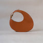 Oval Large Capacity Shoulder Armpit Bag - Tea Brown