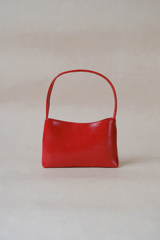 French Style Versatile Armpit Bag - Elegant Red