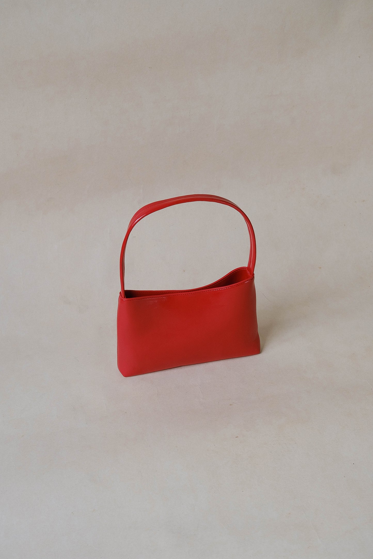 French Style Versatile Armpit Bag - Elegant Red