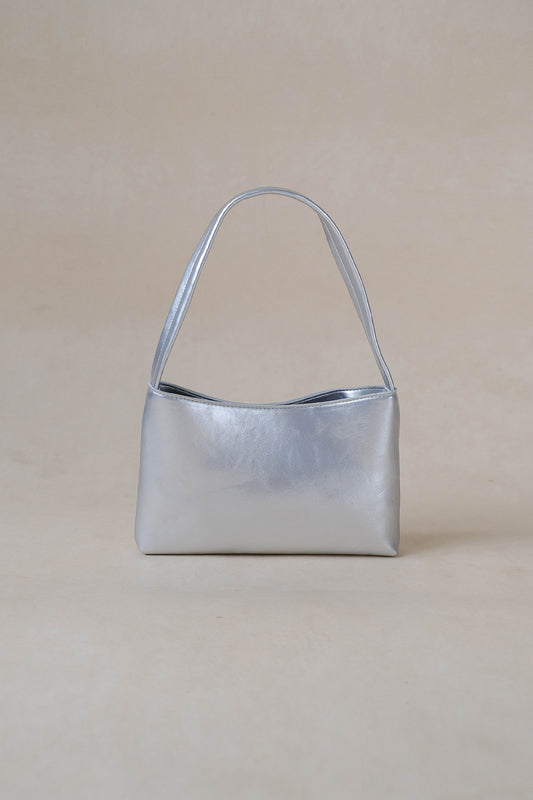 French Style Versatile Armpit Bag - Silver