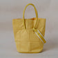 Large capacity portable bucket bag - Silky Matte Yellow