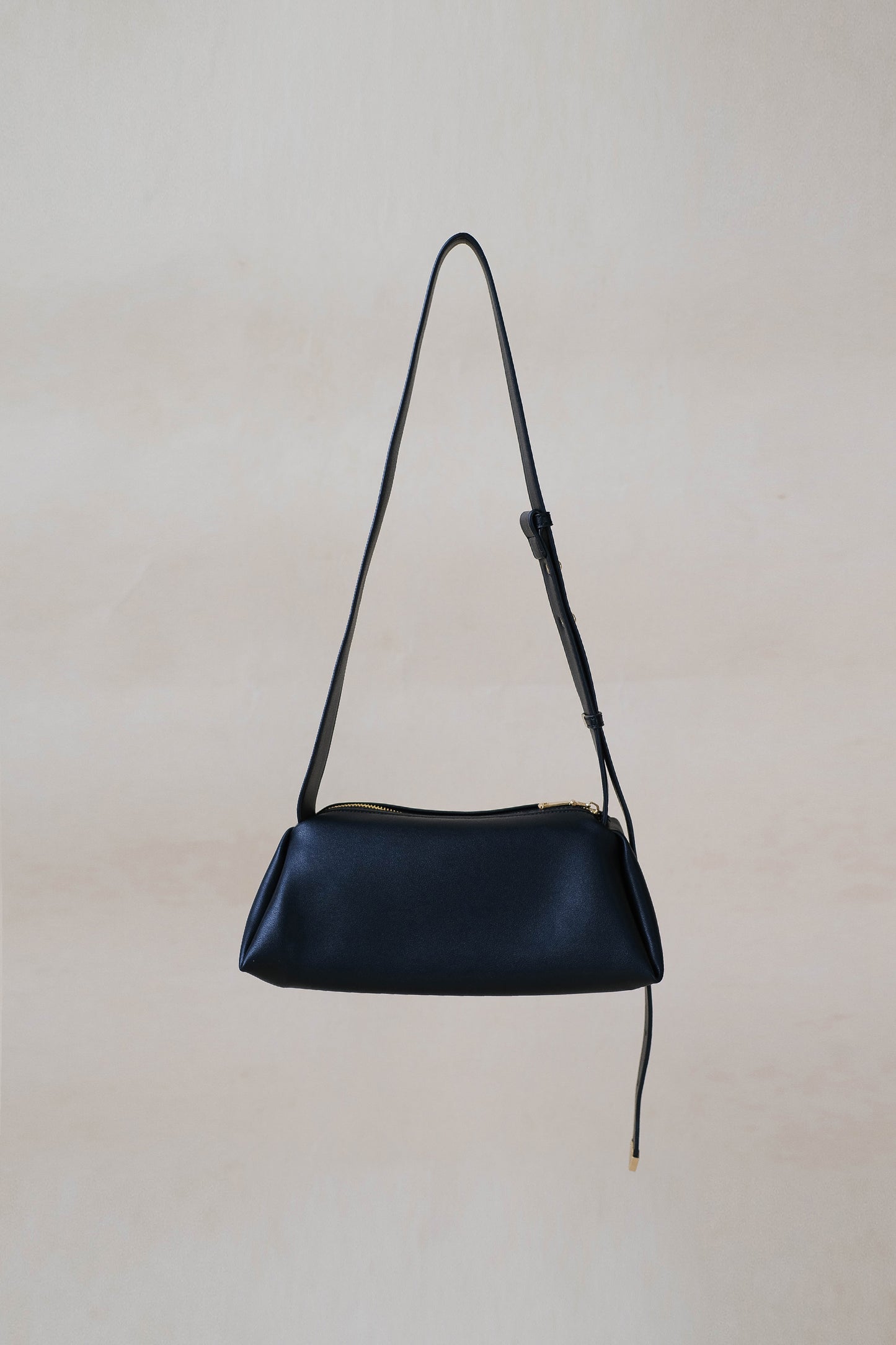 Geometric Pillow Shoulder Bag - Classic Black